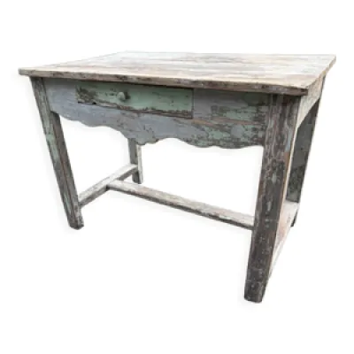 Table console bois peint - art populaire