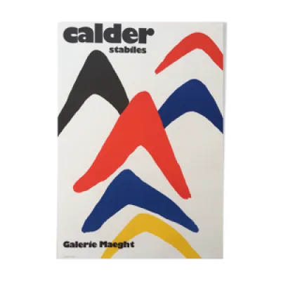 Affiche Alexander Calder - 1971