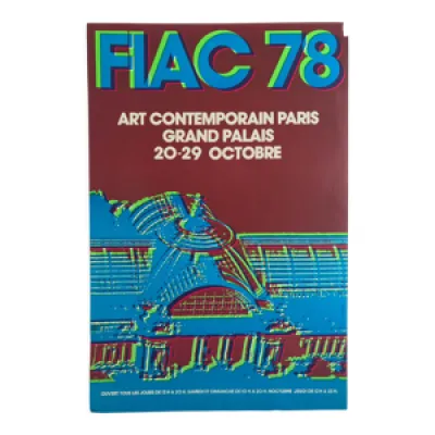 Affiche vintage FIAC - 1978