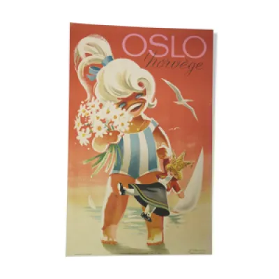 Affiche originale Oslo, - knut