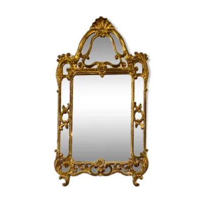 Miroir décoratif doré - double