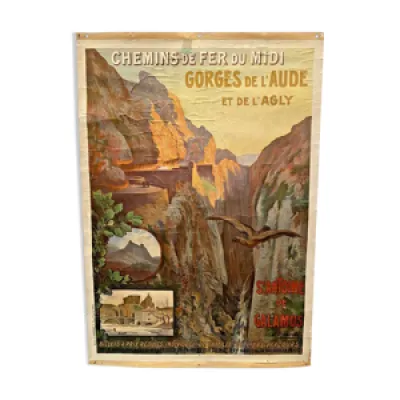 Affiche originale chemin - fer