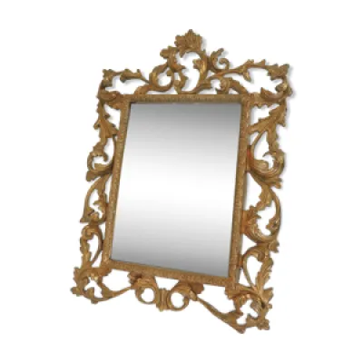 Miroir ancien en bronze - motif