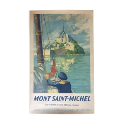 Affiche originale Mont - voilier