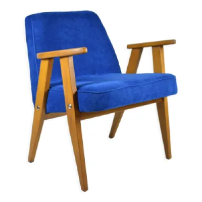 fauteuil 366 designer - bleu