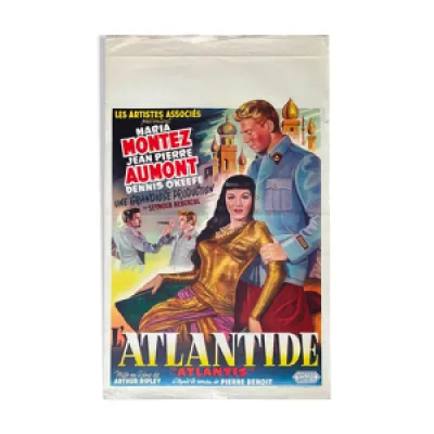 Affiche cinéma L'Atlantide - 1949