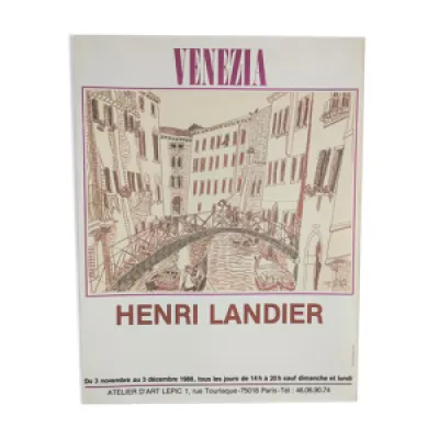 Affiche originale exposition - venezia