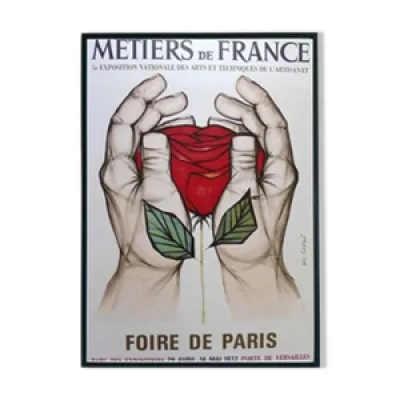 Affiche originale Foire - france 1972
