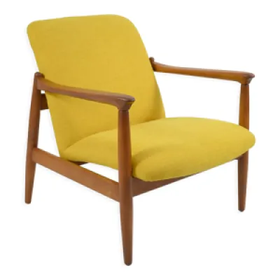 fauteuil original restauré - jaune