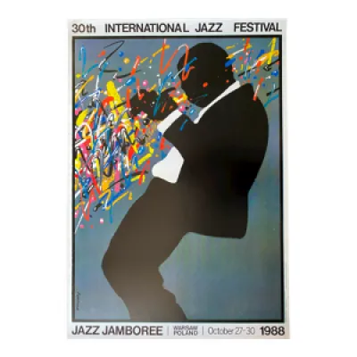 Affiche originale polonaise - jazz