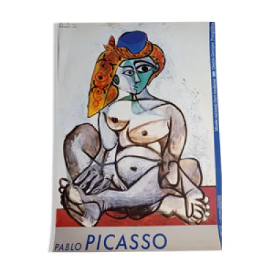 Picasso, affiche originale - femme nue