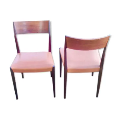 2 chaises niels O. Møller - teck