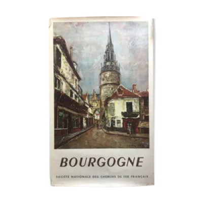 Affiche originale tourisme - bourgogne
