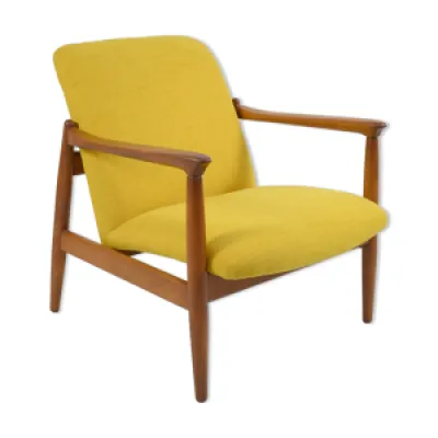 Fauteuil vintage design - jaune