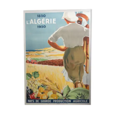 Affiche originale L'Algérie - pays