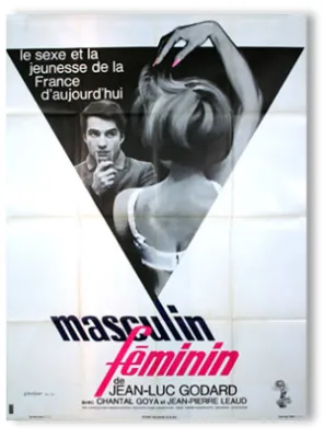 Affiche cinéma originale de 1967.Masculin