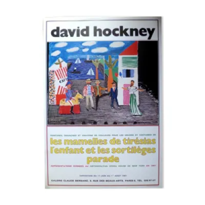Affiche David Hockney - 1981