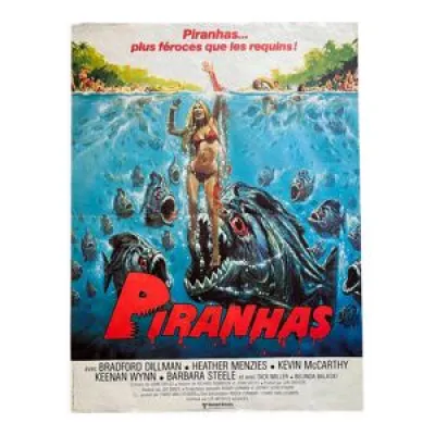 Affiche cinéma originale Piranhas