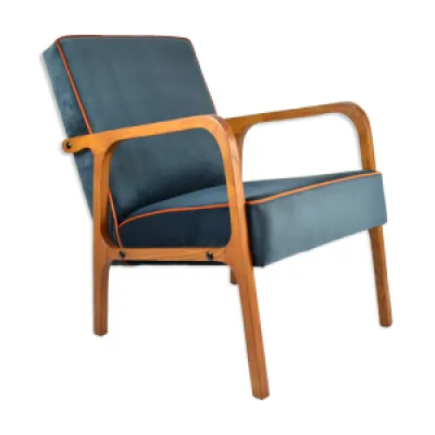fauteuil vintage original - 1960 velours