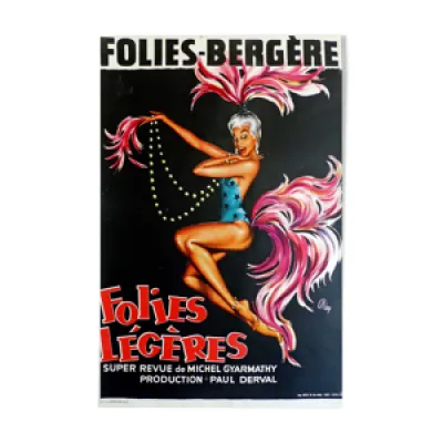 Affiche originale cabaret - paris