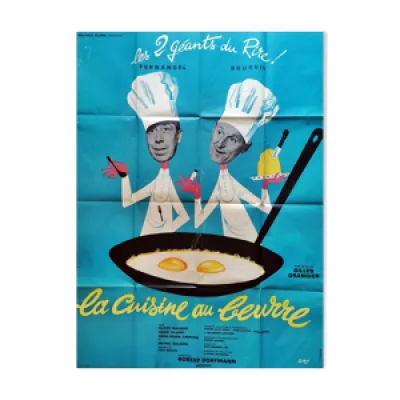 Affiche originale 1963 - cuisine