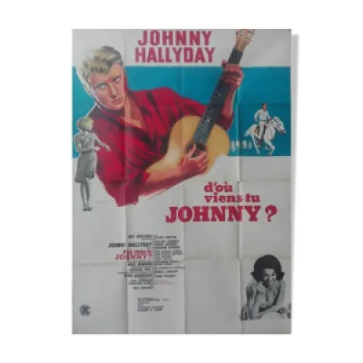Affiche originale 1963 - johnny