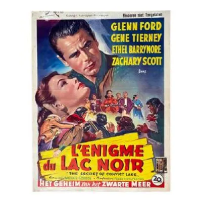 Affiche cinéma originale - 1951