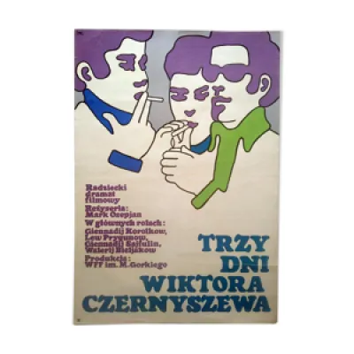 Affiche polonaise originale - 1968