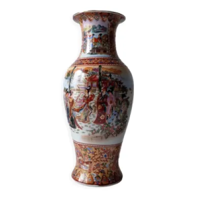 Vase chinois signé du - dorures