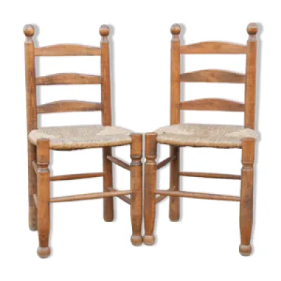 paire de chaises bois