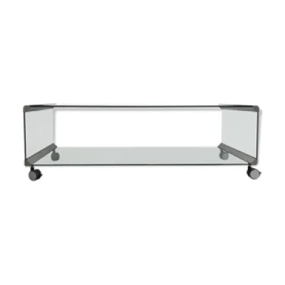 Table basse en verre - chrome