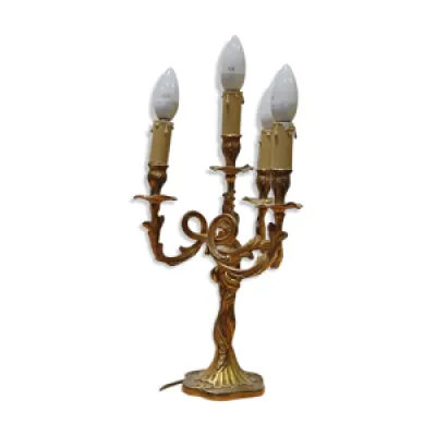 Lampe baroque dorée