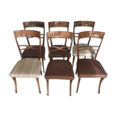 Série de six chaises - bois