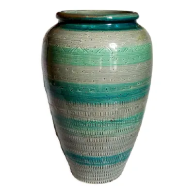 Vase céramique scarifiée