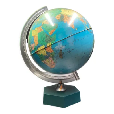 Globe terrestre pied - plastique