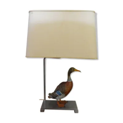 Lampe de table canard - bronze peint