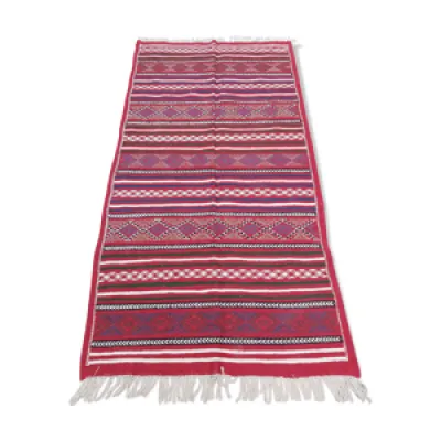 tapis rouge traditionnel - 100x190cm