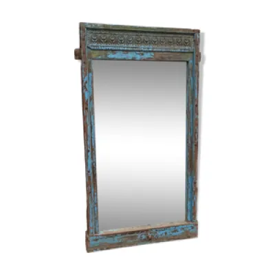 miroir dans cadre en - bois