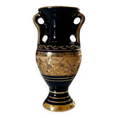 Vase grec plaqué or
