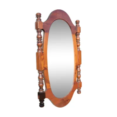 Miroir en bois ovale