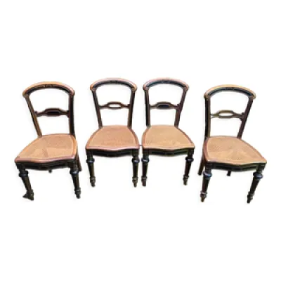 4 chaises Napoléon iii