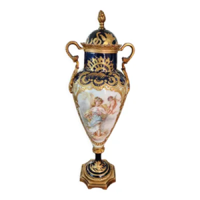 Vase Sèvres monture - bronze xixeme