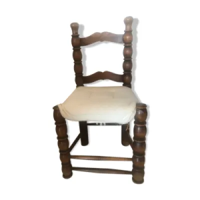 Chaise ancienne bois - paille