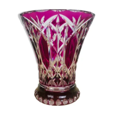 vase cristal de Saint - rouge
