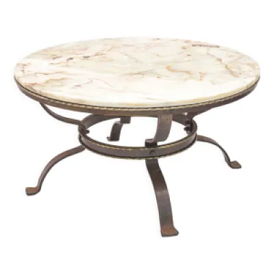 Table ronde fer forgé - 1950