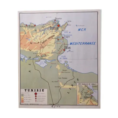 Carte scolaire tunisie