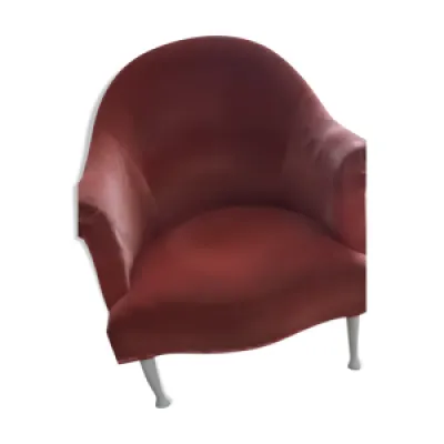 Fauteuil crapaud rose - velours