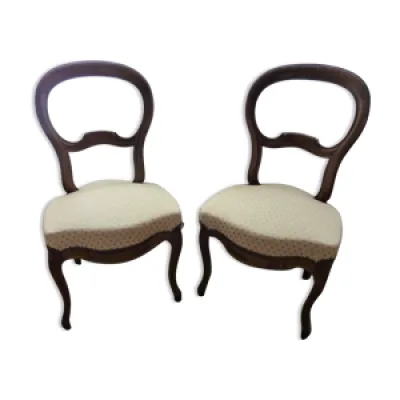 2 chaises Louis philippe
