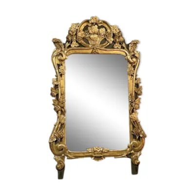 miroir en bois doré,