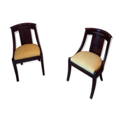 2 chaises style napoleon - iii